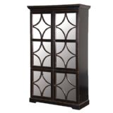 Ming Black Lacquered Glazed Cabinet